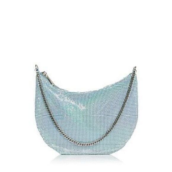 Aqua Small Mesh Baguette Shoulder Bag - 100% Exclusive - Picture 1 of 2